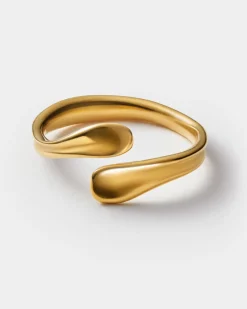 Katie Loxton Molten Luxe Waterproof Gold Wrap Ring Hot