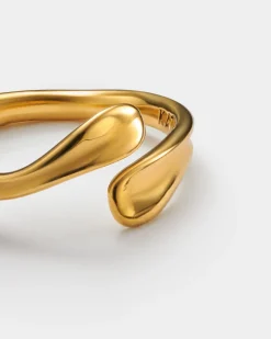 Katie Loxton Molten Luxe Waterproof Gold Wrap Ring Hot