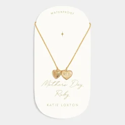 Katie Loxton Mother's Day Waterproof Gold Charm Necklace New