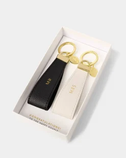Katie Loxton Mr & Mrs' Boxed Keyring Set Mr & Mrs