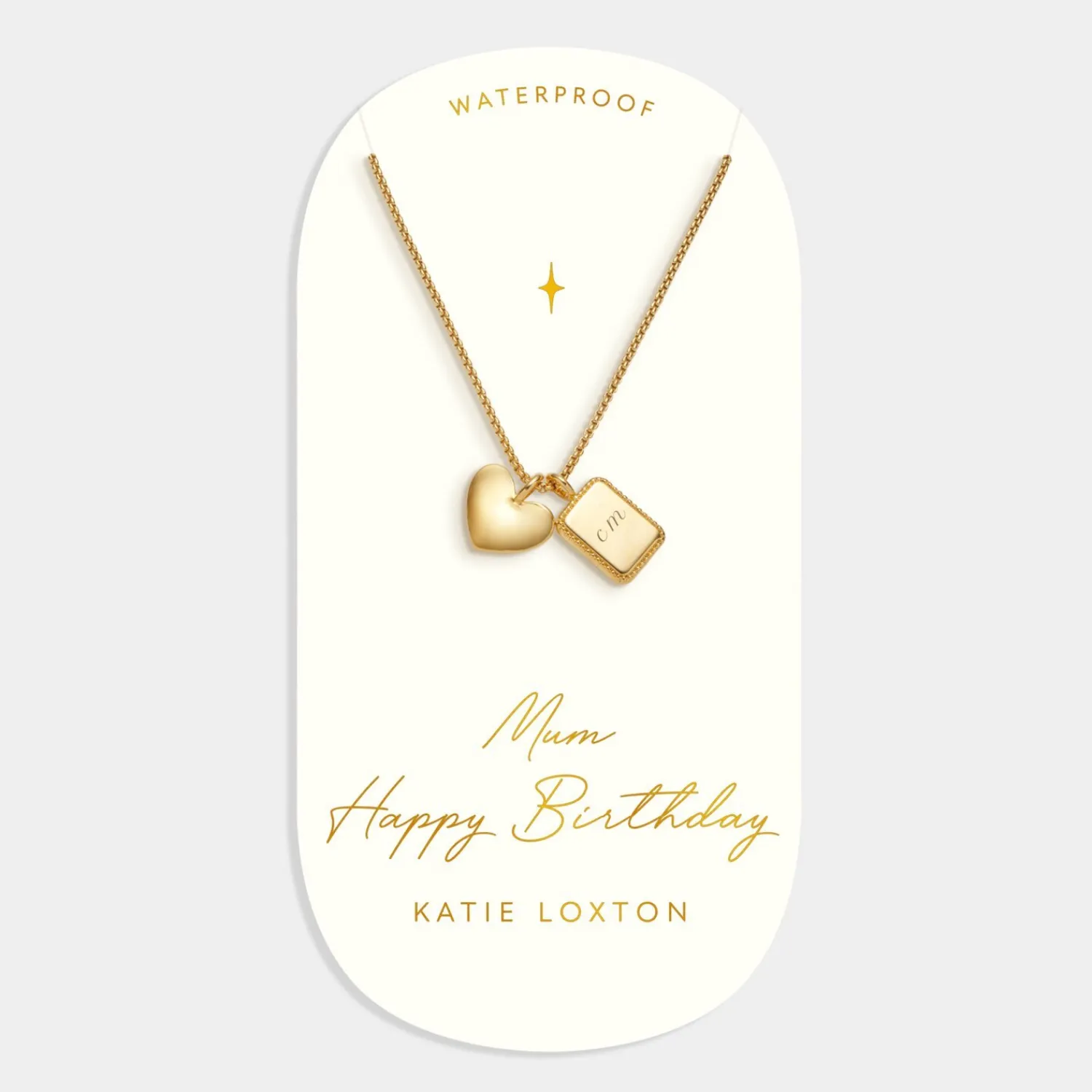 Katie Loxton ' Waterproof Gold Charm Necklace Mum
