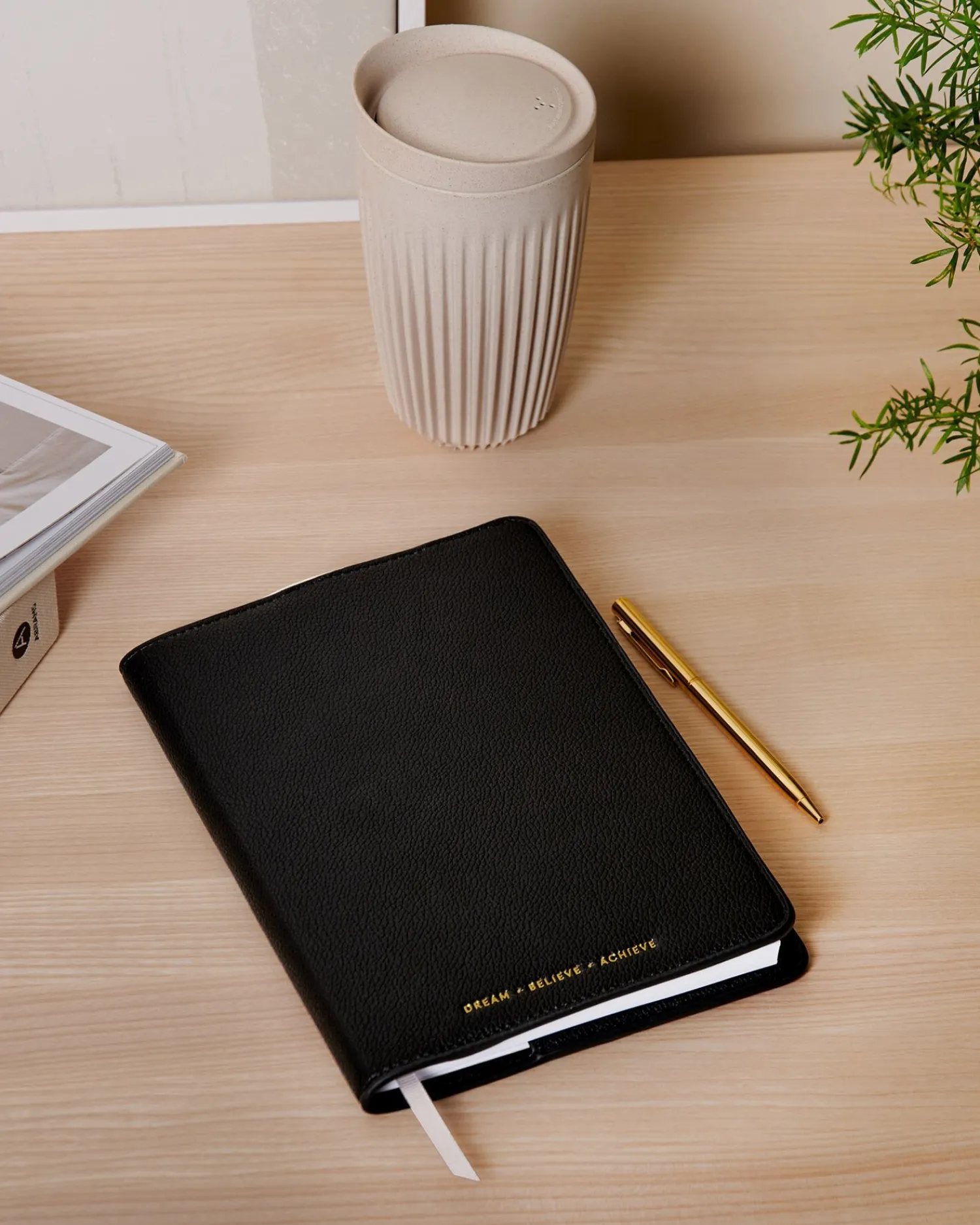 Katie Loxton Notebook Cover and A5 Lined Notepad 'Dream Believe Achieve' Black Discount