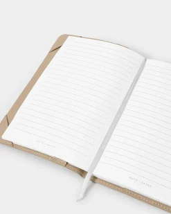 Katie Loxton Notebook Cover and A5 Lined Notepad 'Plan Focus Create' Light Taupe Discount