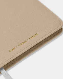 Katie Loxton Notebook Cover and A5 Lined Notepad 'Plan Focus Create' Light Taupe Discount