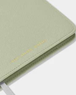 Katie Loxton Notebook Cover And A5 Lined Notepad 'Ideas Dreams Mindset' Sage Discount