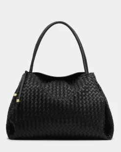 Katie Loxton Nova Hand Woven Large Shoulder Bag Black Online