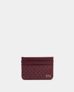 Katie Loxton Nova Woven Texture Card Holder Cherry Online