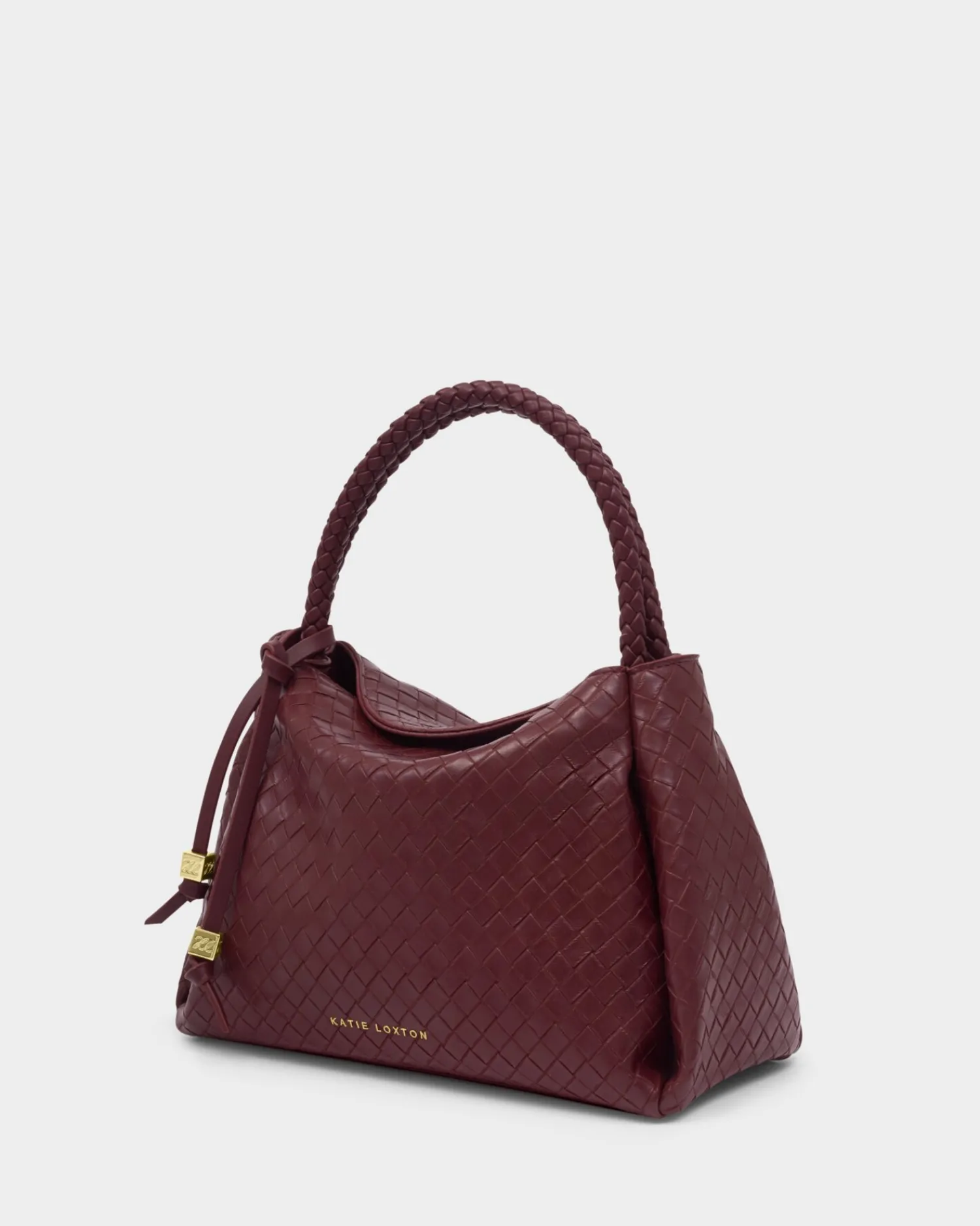 Katie Loxton Nova Woven Texture Top Handle Bag Cherry Online