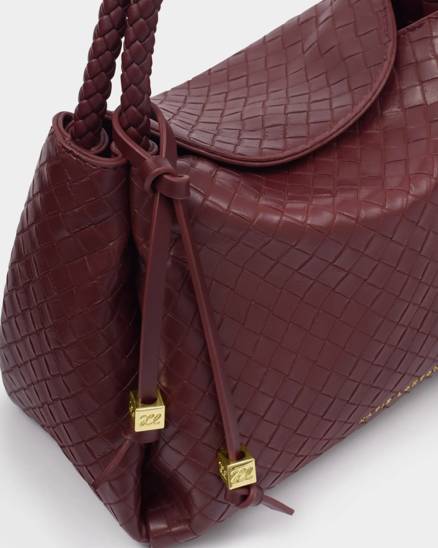 Katie Loxton Nova Woven Texture Top Handle Bag Cherry Online
