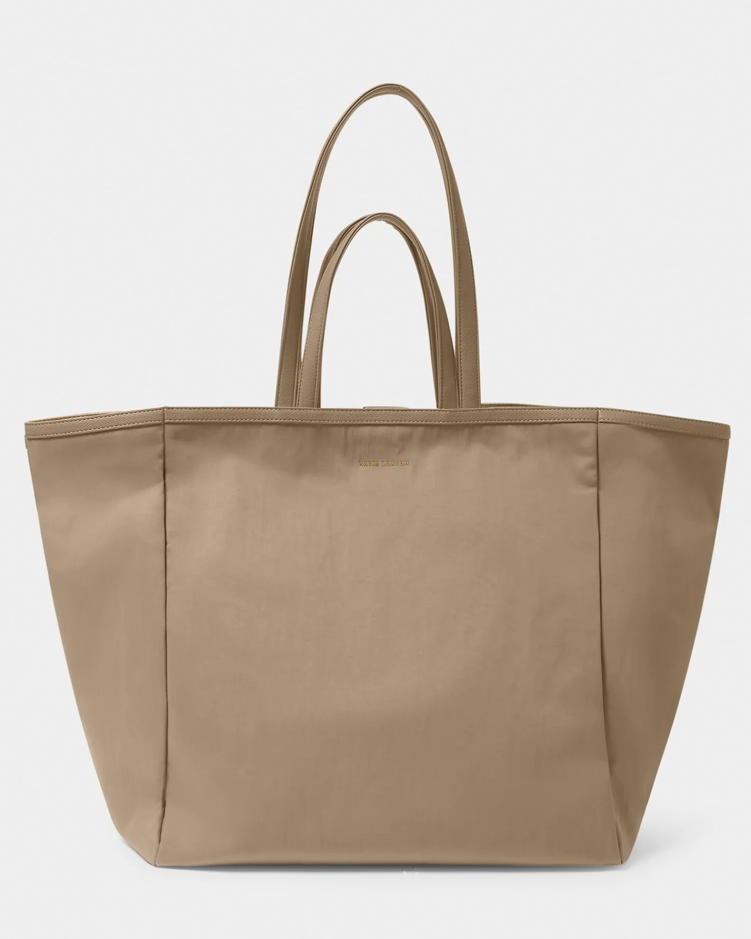 Katie Loxton Nylon-Luxe Oversized Tote Bag Taupe