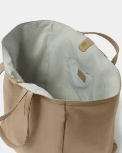 Katie Loxton Nylon-Luxe Oversized Tote Bag Taupe