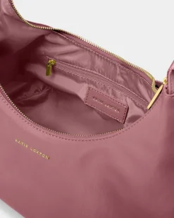 Katie Loxton Nylon-Luxe Sling Shoulder Bag Deep Rose
