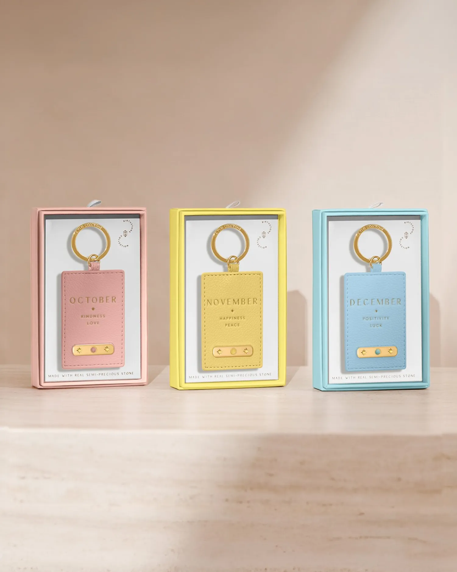 Katie Loxton ' Birthstone Keyring October New