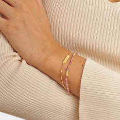 Katie Loxton ' Waterproof Gold Birthstone Bracelet October Best