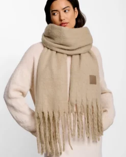 Katie Loxton Oversized Recycled Tassel Scarf Blush Taupe Discount