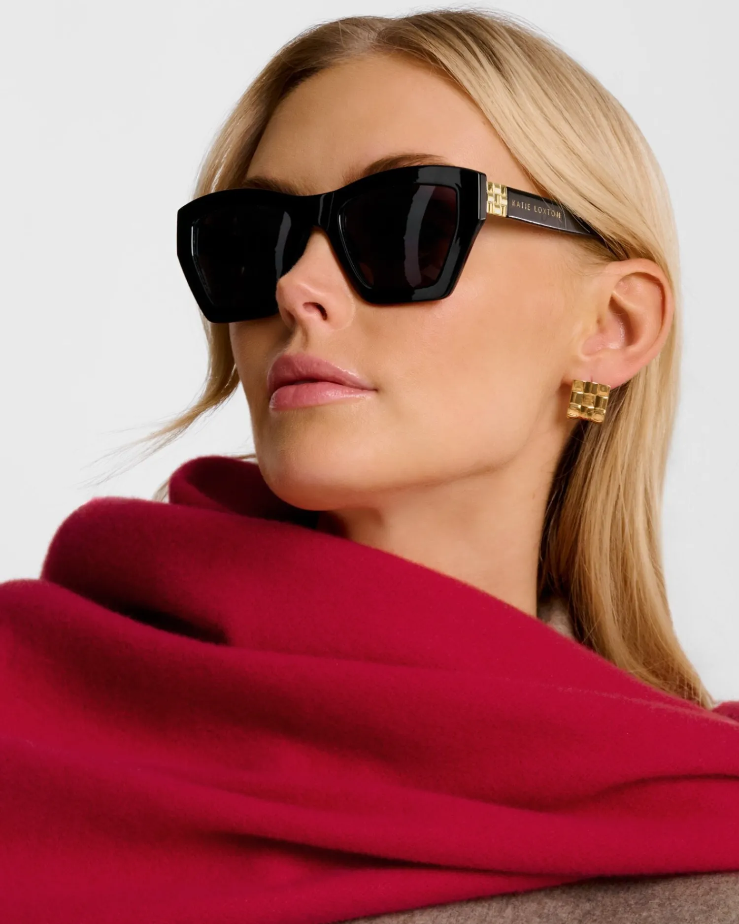 Katie Loxton Palma Oversized Cat-Eye Sunglasses Hot