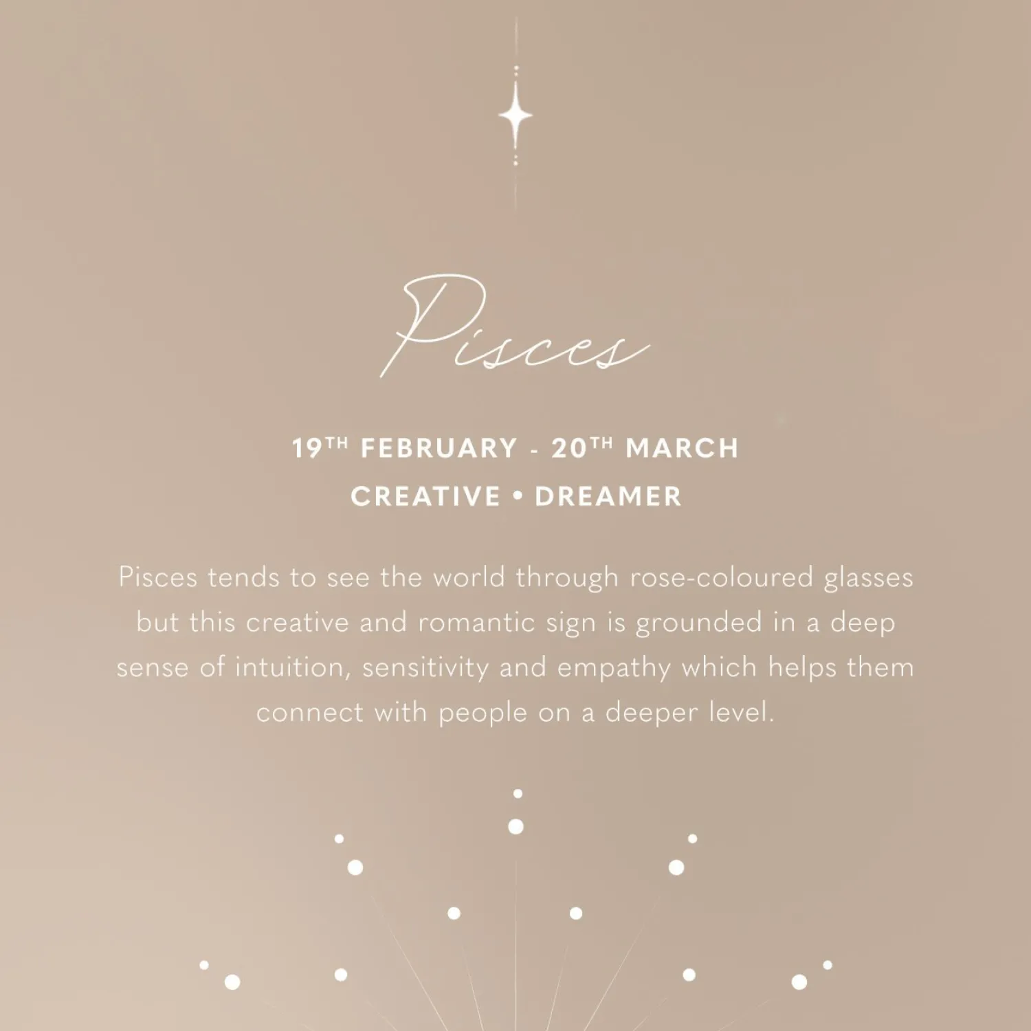 Katie Loxton Pisces' Waterproof Gold Zodiac Necklace 19th Feb 20th Mar Online