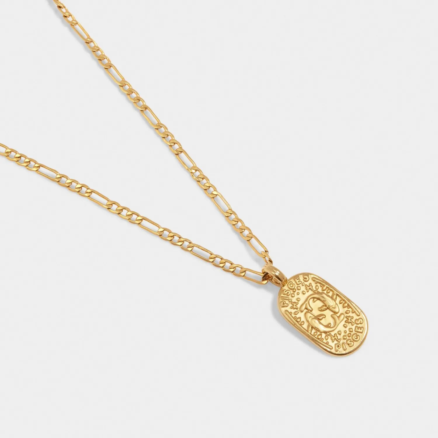 Katie Loxton Pisces' Waterproof Gold Zodiac Necklace 19th Feb 20th Mar Online
