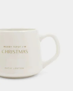 Katie Loxton Porcelain Mug Merry Tipsy I'm Christmas Clearance