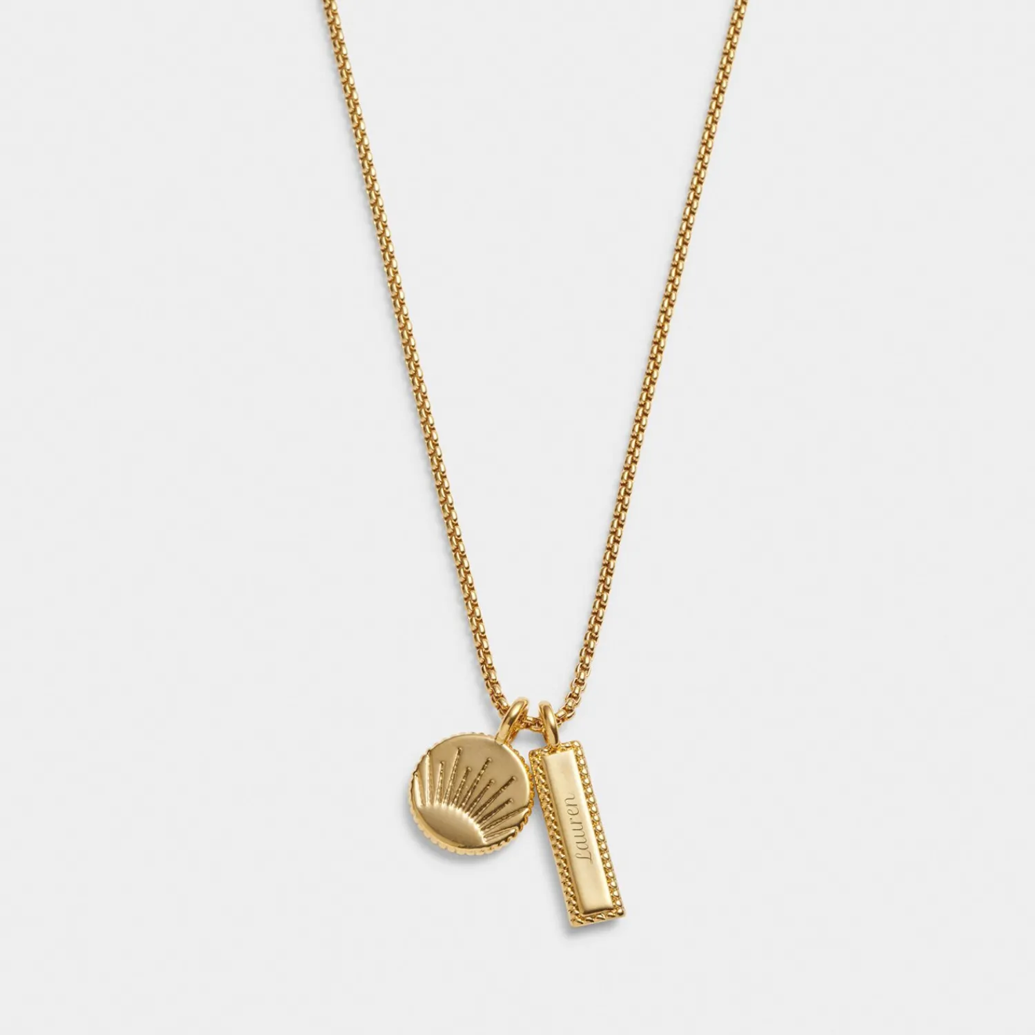 Katie Loxton ' Waterproof Gold Charm Necklace Positivity Sale