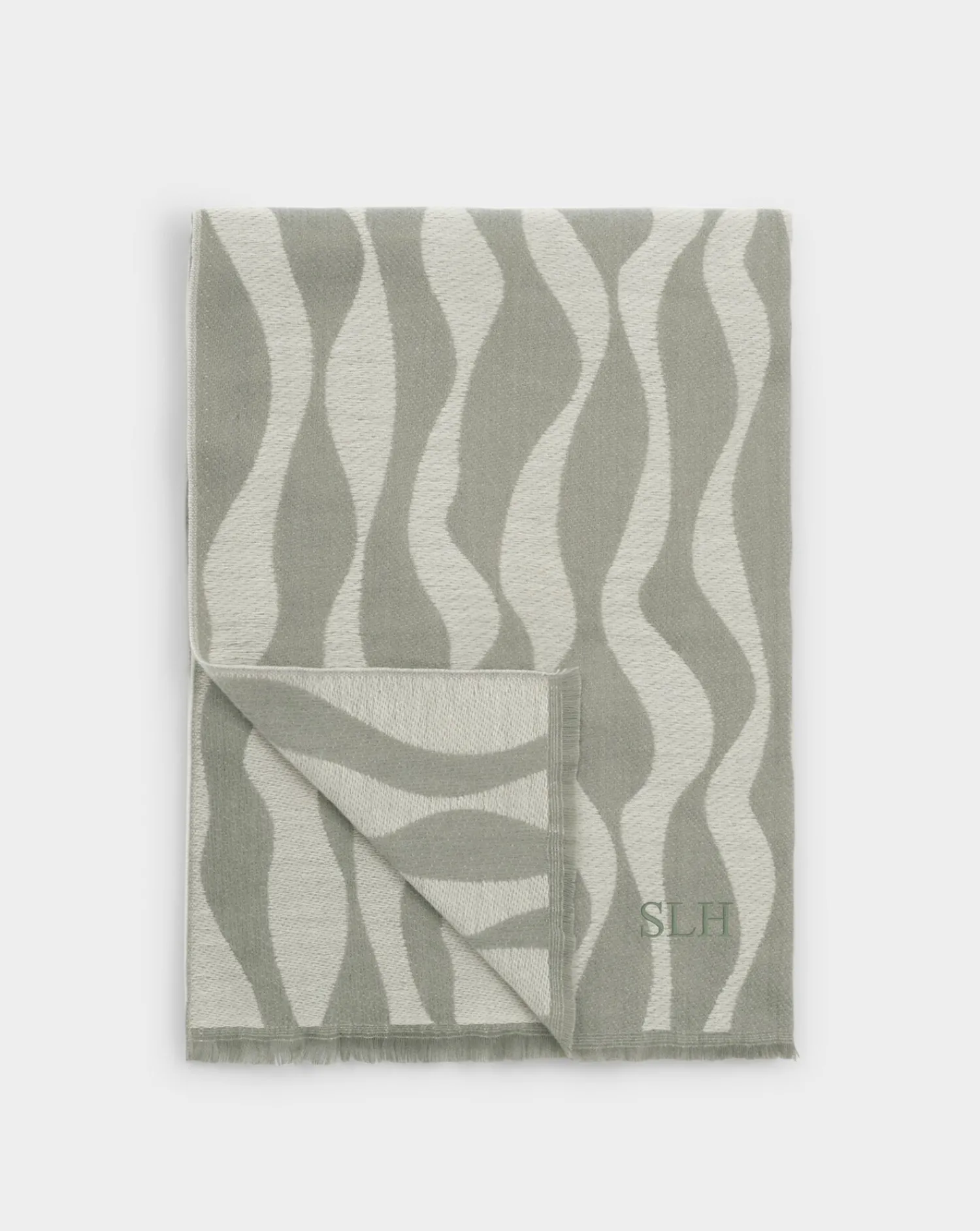 Katie Loxton Printed Blanket Scarf Green Mist Best