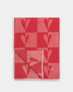 Katie Loxton Printed Blanket Scarf Pink Sale