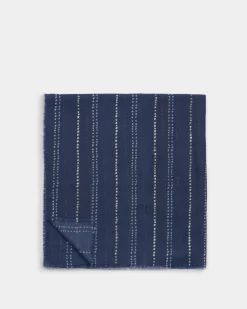 Katie Loxton Printed Foil Scarf Navy New