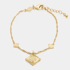 Katie Loxton Protection' Waterproof Gold Charm Bracelet Best