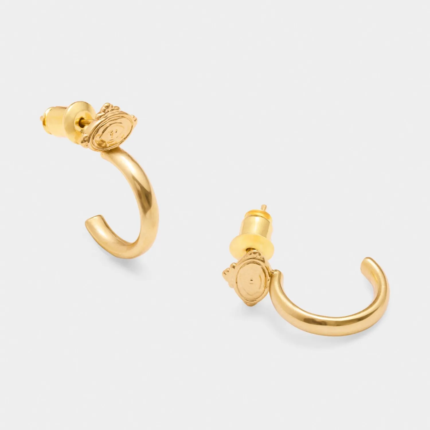 Katie Loxton Protection' Waterproof Gold Charm Hoop Earrings Online