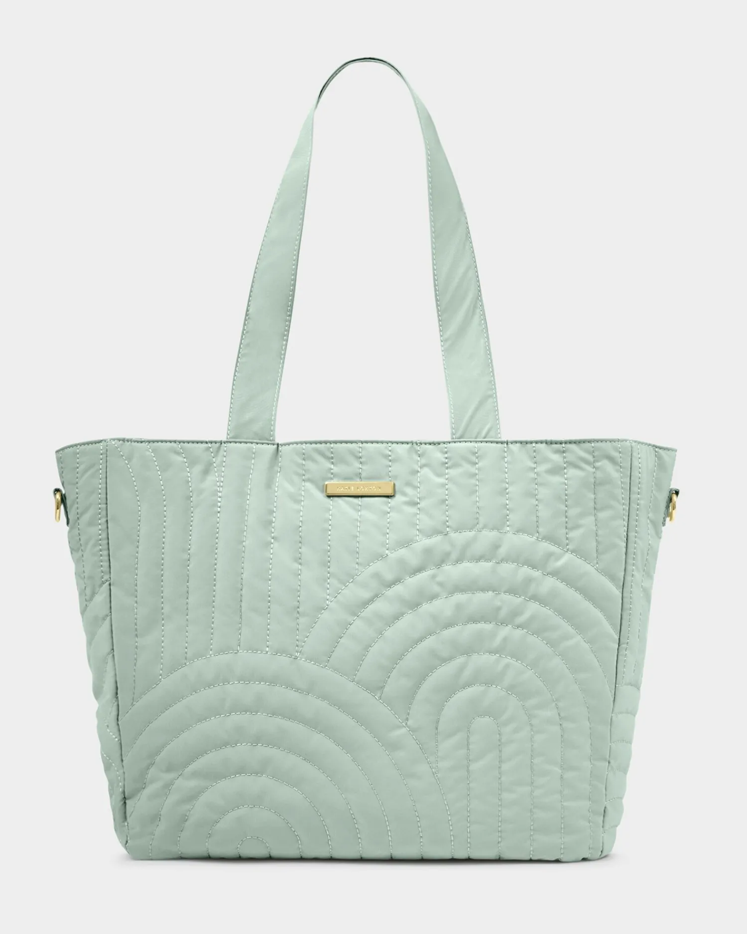 Katie Loxton Quilted Tote Bag Light Sage Hot