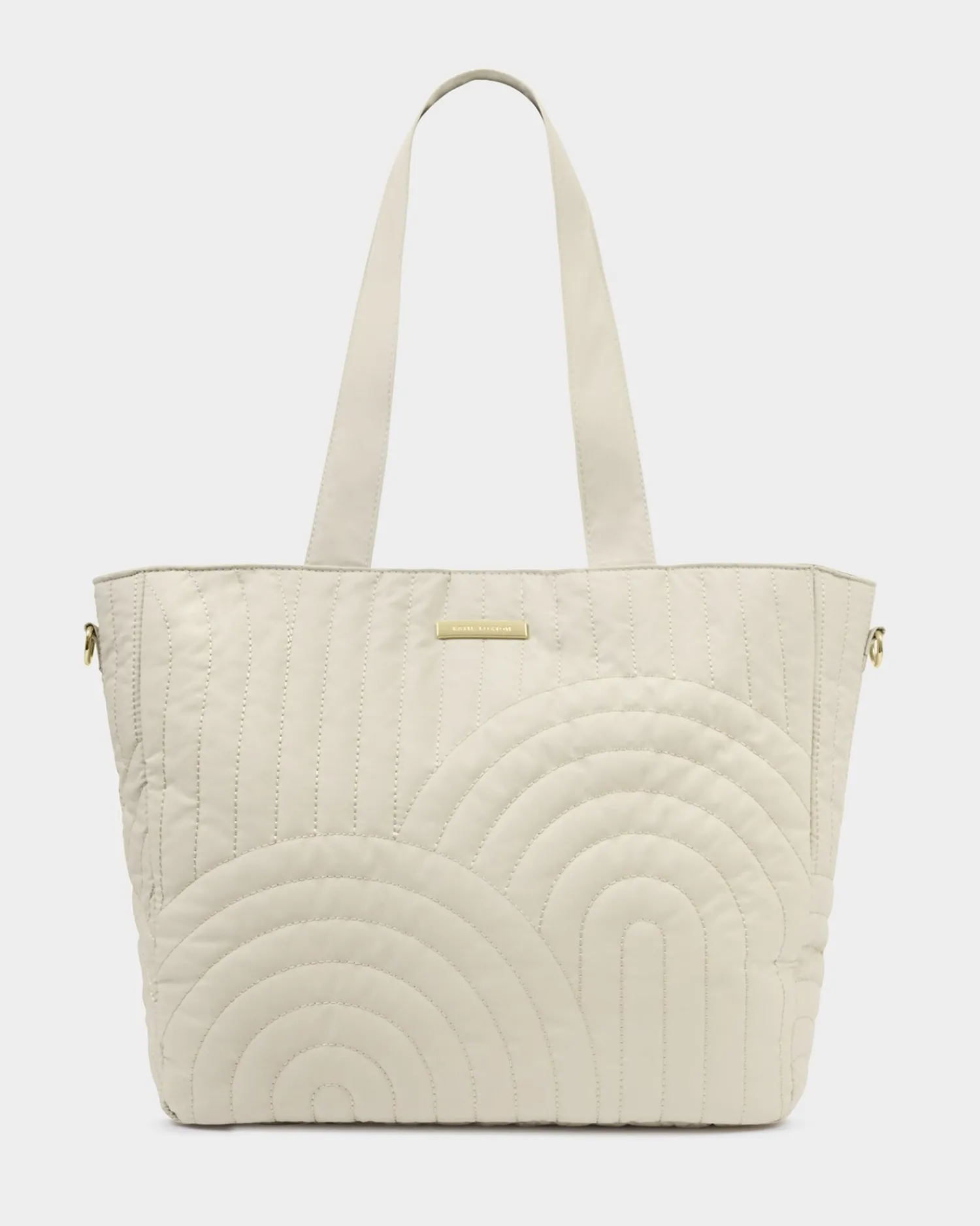 Katie Loxton Quilted Tote Bag Light Sand Hot