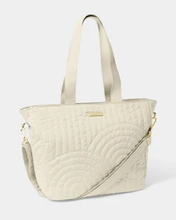Katie Loxton Quilted Tote Bag Light Sand Hot