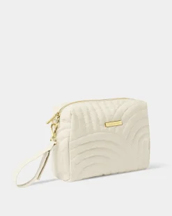 Katie Loxton Quilted Wristlet Organiser Light Sand Clearance