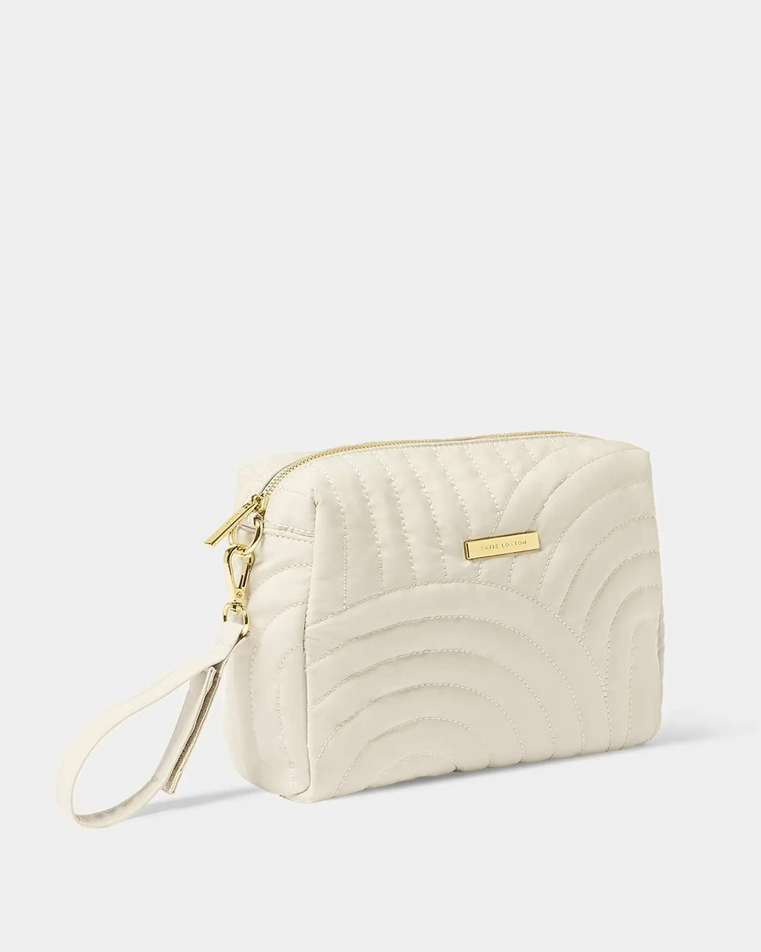 Katie Loxton Quilted Wristlet Organiser Light Sand Clearance