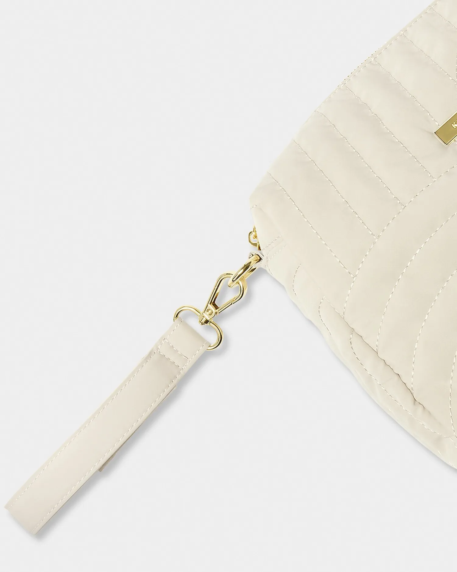 Katie Loxton Quilted Wristlet Organiser Light Sand Clearance