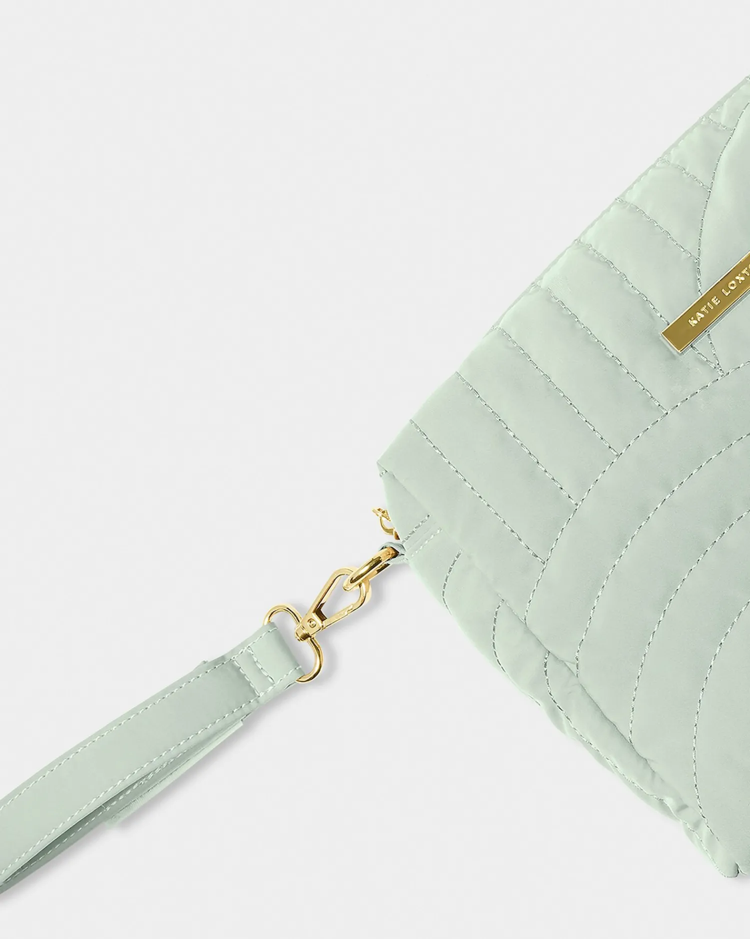 Katie Loxton Quilted Wristlet Organiser Light Sage