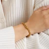 Katie Loxton Reine Waterproof Gold Rope Bracelet Hot