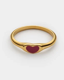 Katie Loxton Rouge Waterproof Gold Heart Ring Best