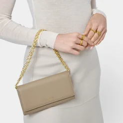 Katie Loxton Rubi Chain Crossbody Purse Light Taupe