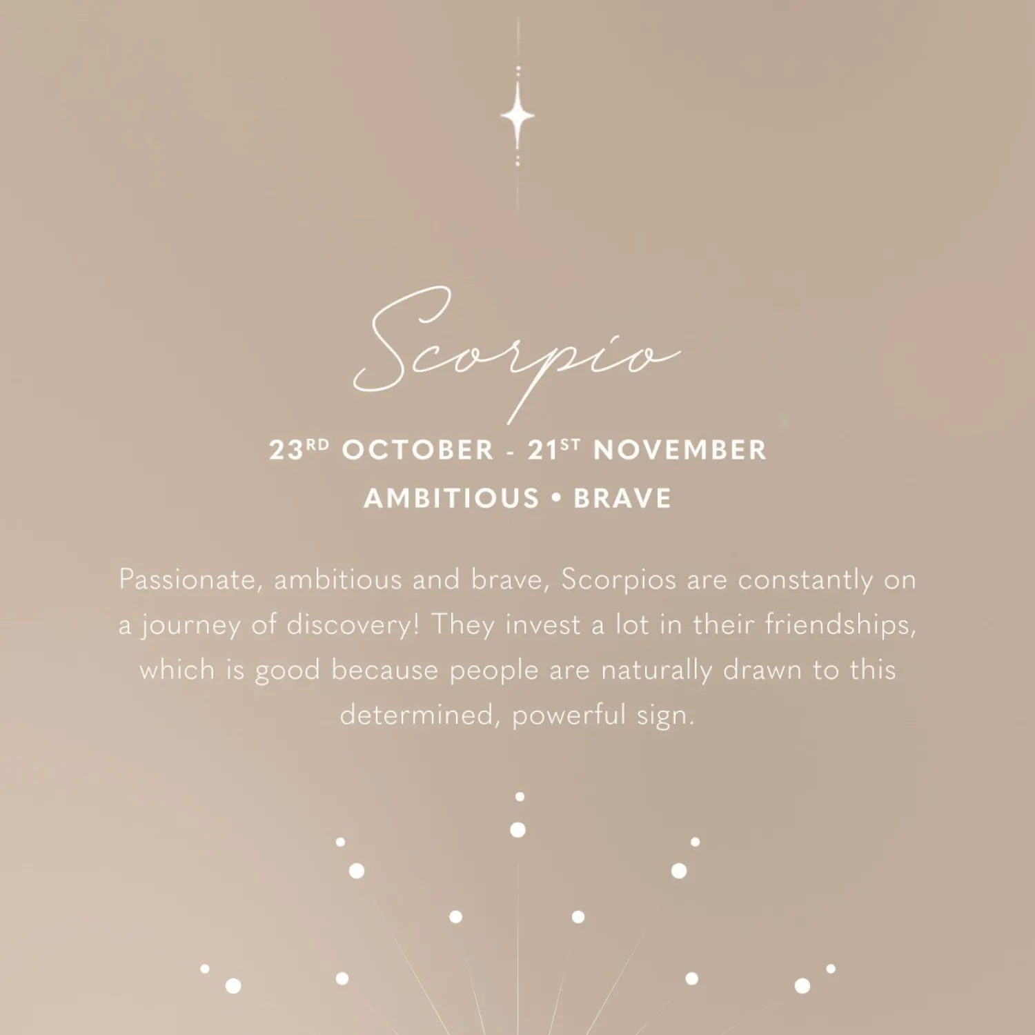 Katie Loxton Scorpio' Waterproof Gold Zodiac Necklace 23rd Oct 21st Nov Sale