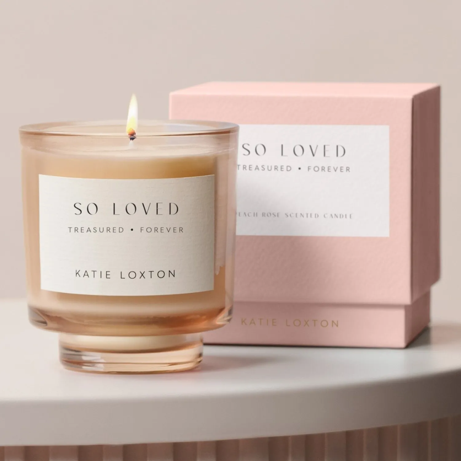 Katie Loxton Sentiment Candle '' So Loved Outlet