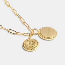 Katie Loxton ' Waterproof Gold Charm Bracelet Sister Clearance