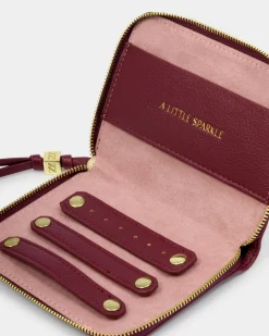 Katie Loxton Slim Jewellery Case Cherry Online