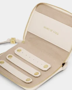 Katie Loxton Slim Jewellery Case Off White Clearance
