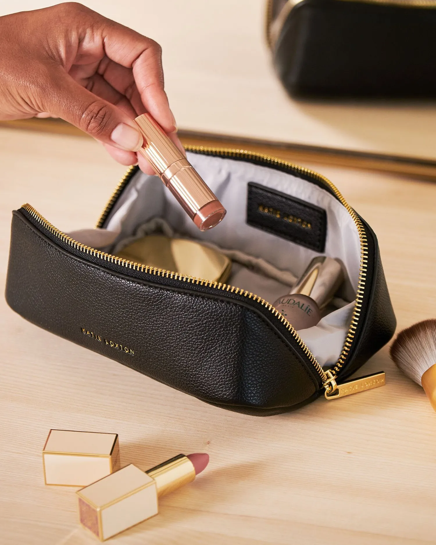 Katie Loxton Small Make Up Bag Black Online