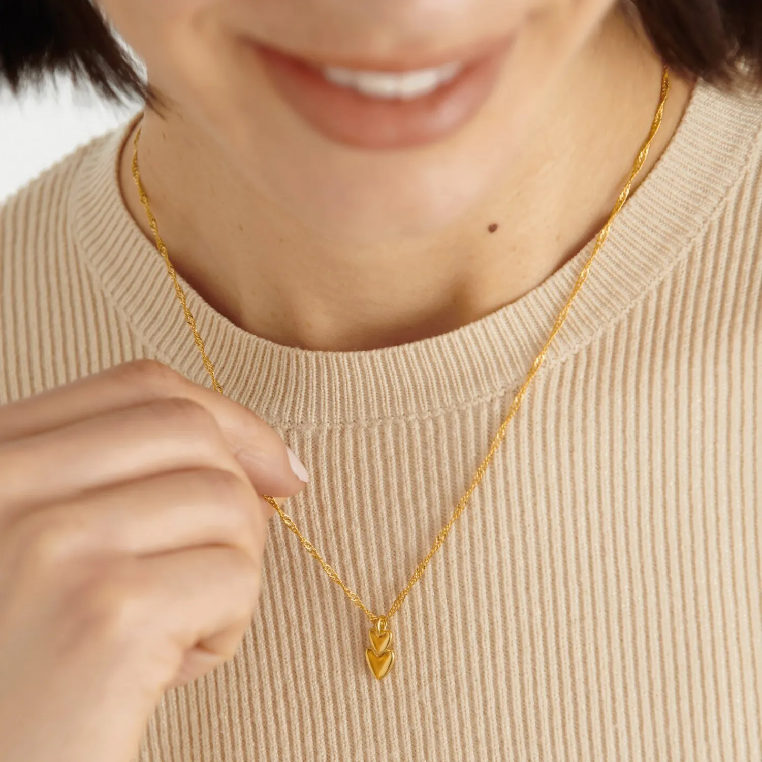 Katie Loxton So Loved' Waterproof Gold Sentiment Necklace