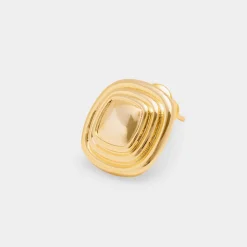 Katie Loxton Sofia Waterproof Gold Button Stud Earrings Hot