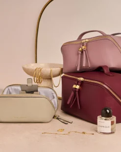 Katie Loxton Soho Large Makeup & Wash Bag Deep Rose Hot