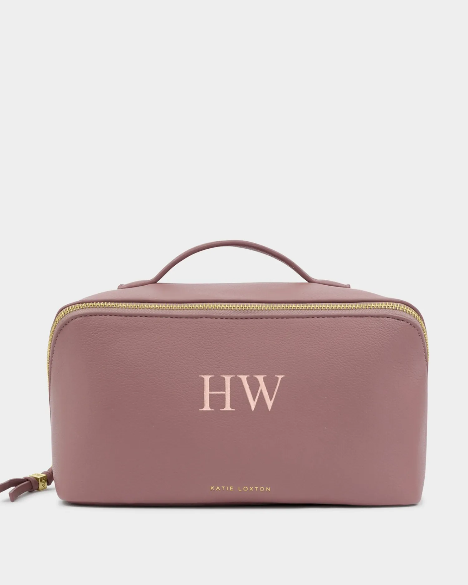 Katie Loxton Soho Large Makeup & Wash Bag Deep Rose Hot