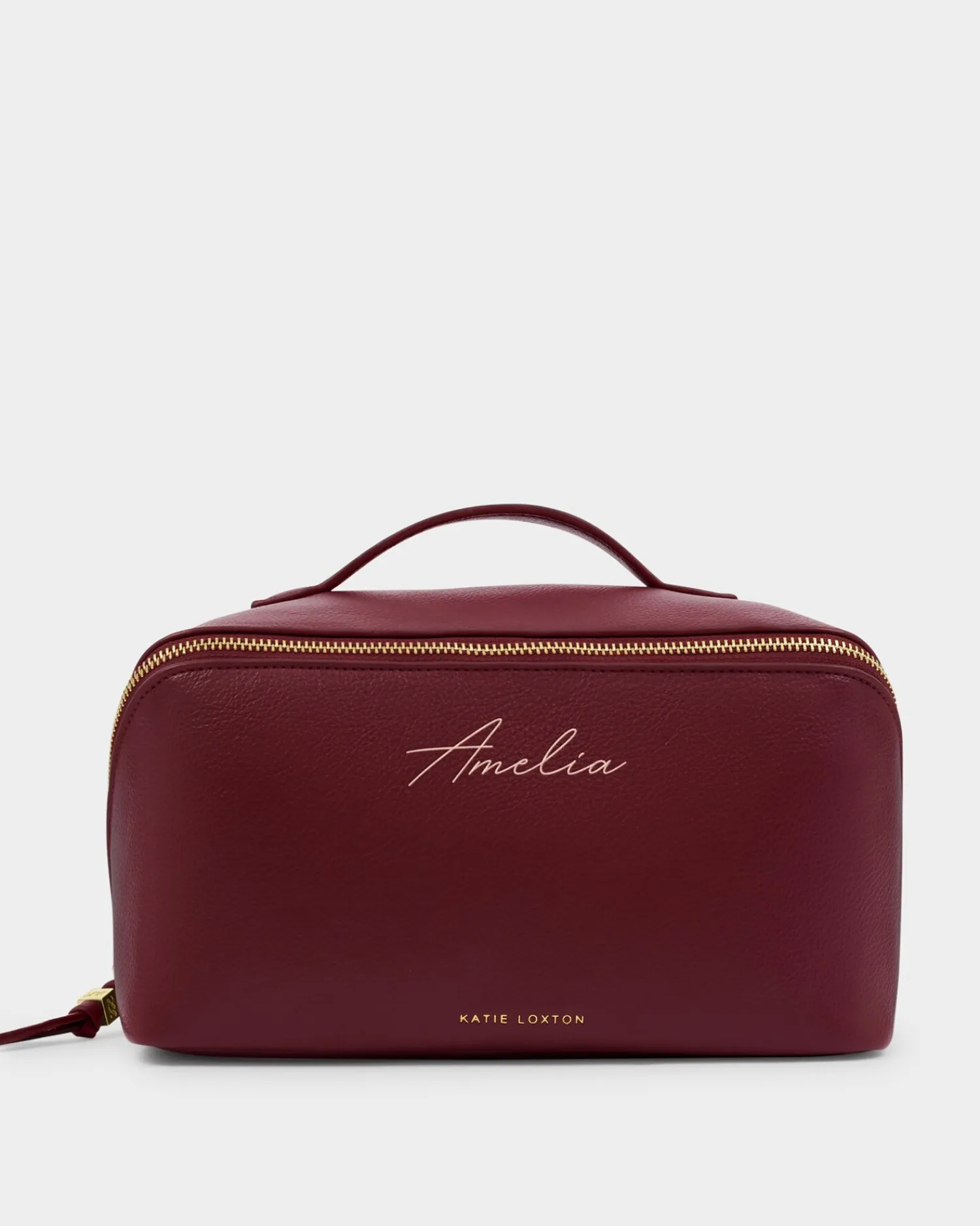 Katie Loxton Soho Large Makeup & Wash Bag Cherry